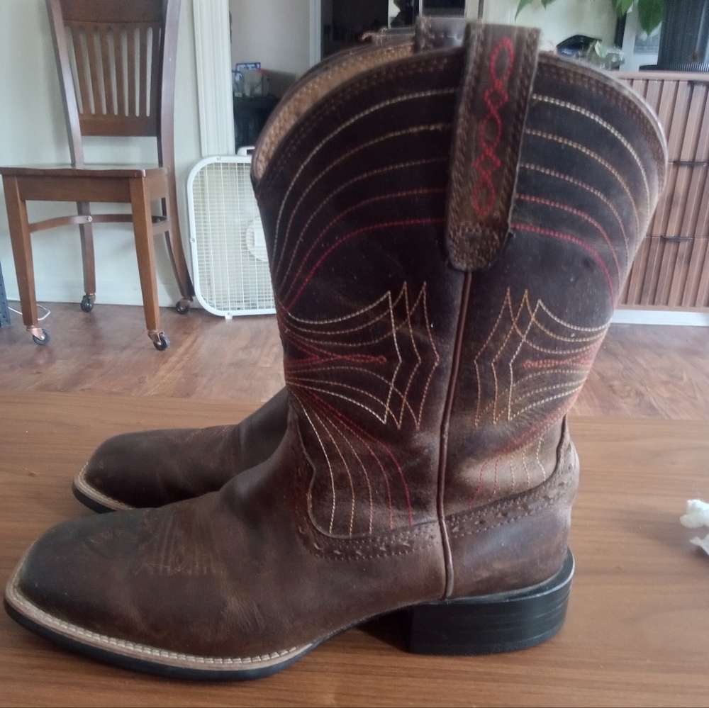 Ariat Men's Tobacco Brown Boots Wide Square Cowboy Boots